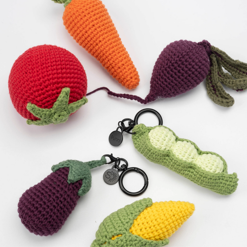 Porte-clés crochet fait main Craftbox - Betterave