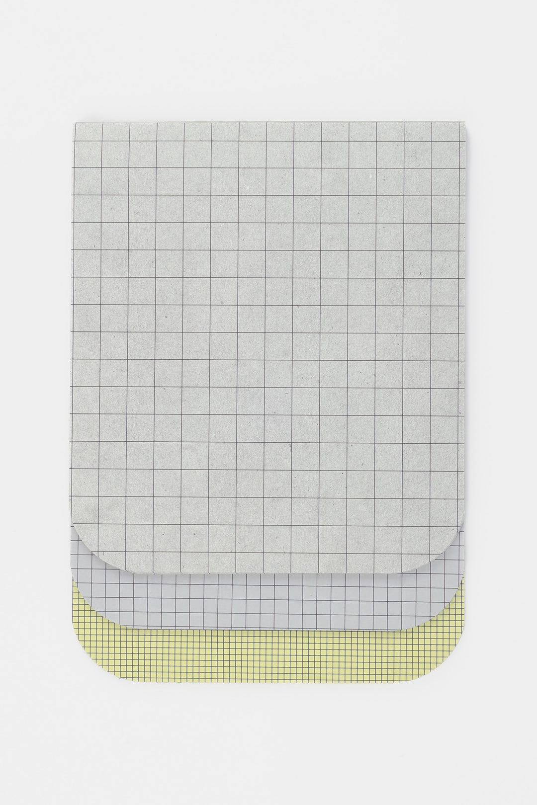 Grid-patterned notepad with a3 different colours 