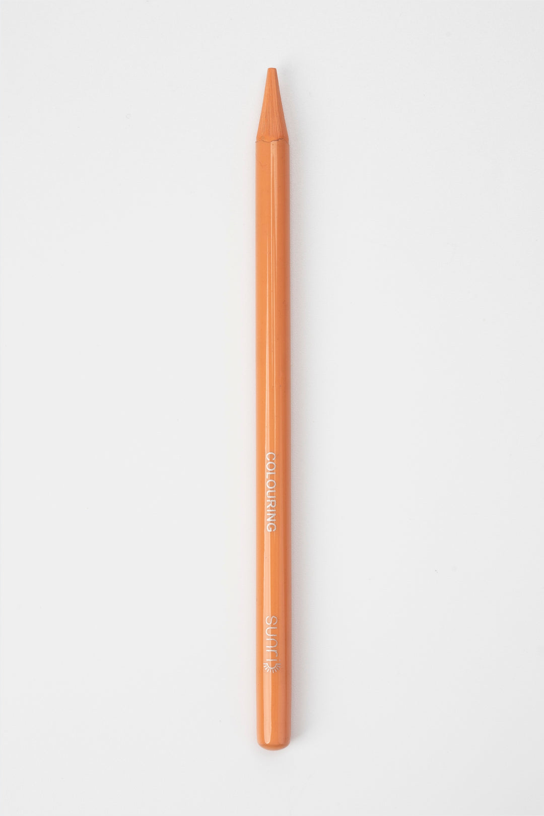 woodless colouring pencil orange single pencil vertical
