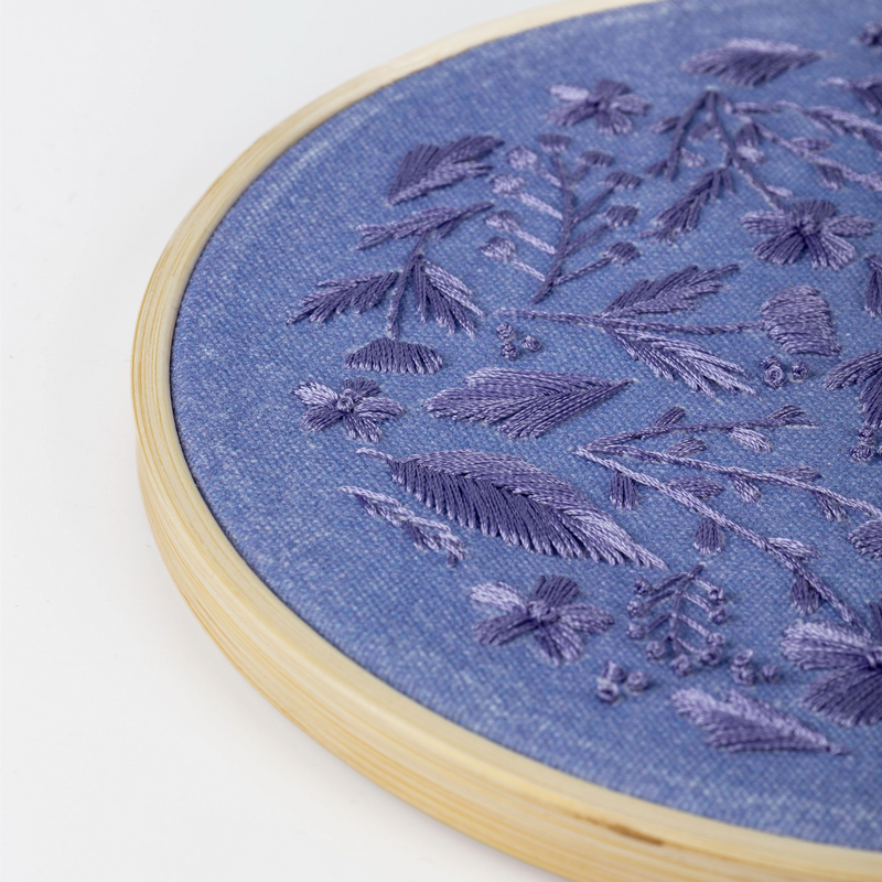 Broderie à faire soi-même grande - Violet