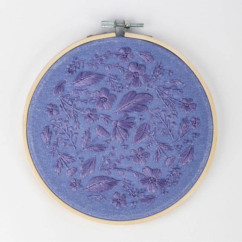 Broderie à faire soi-même grande - Violet