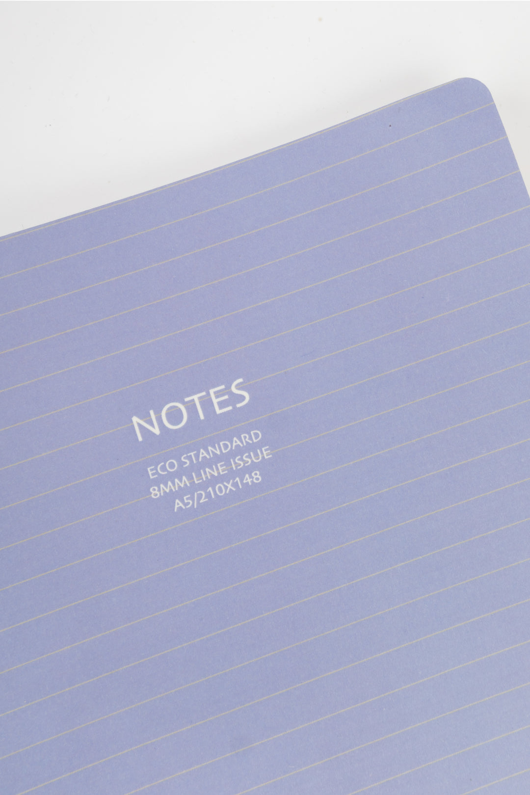 A5 Notebooks Eco Standard - 8mm lines - Purple