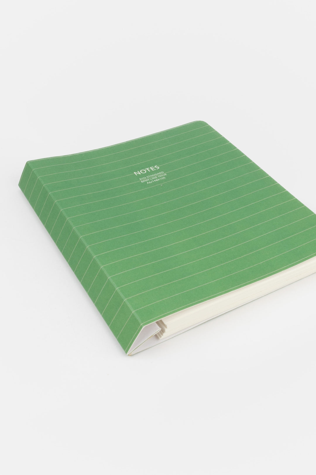 A6 Notebooks Eco Standard - 8mm lines - Green
