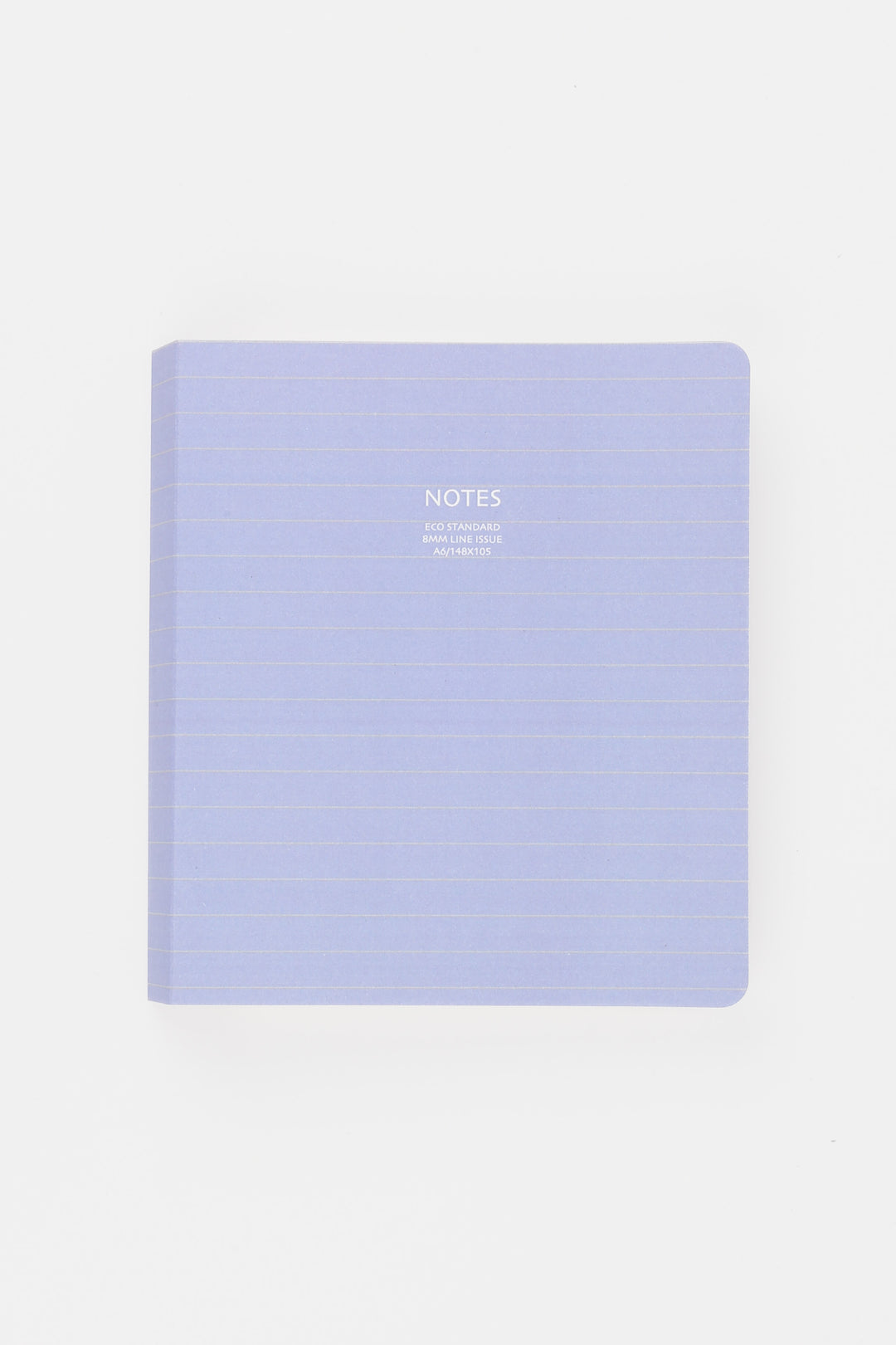 purple notebook with 'NOTES' text on a white background