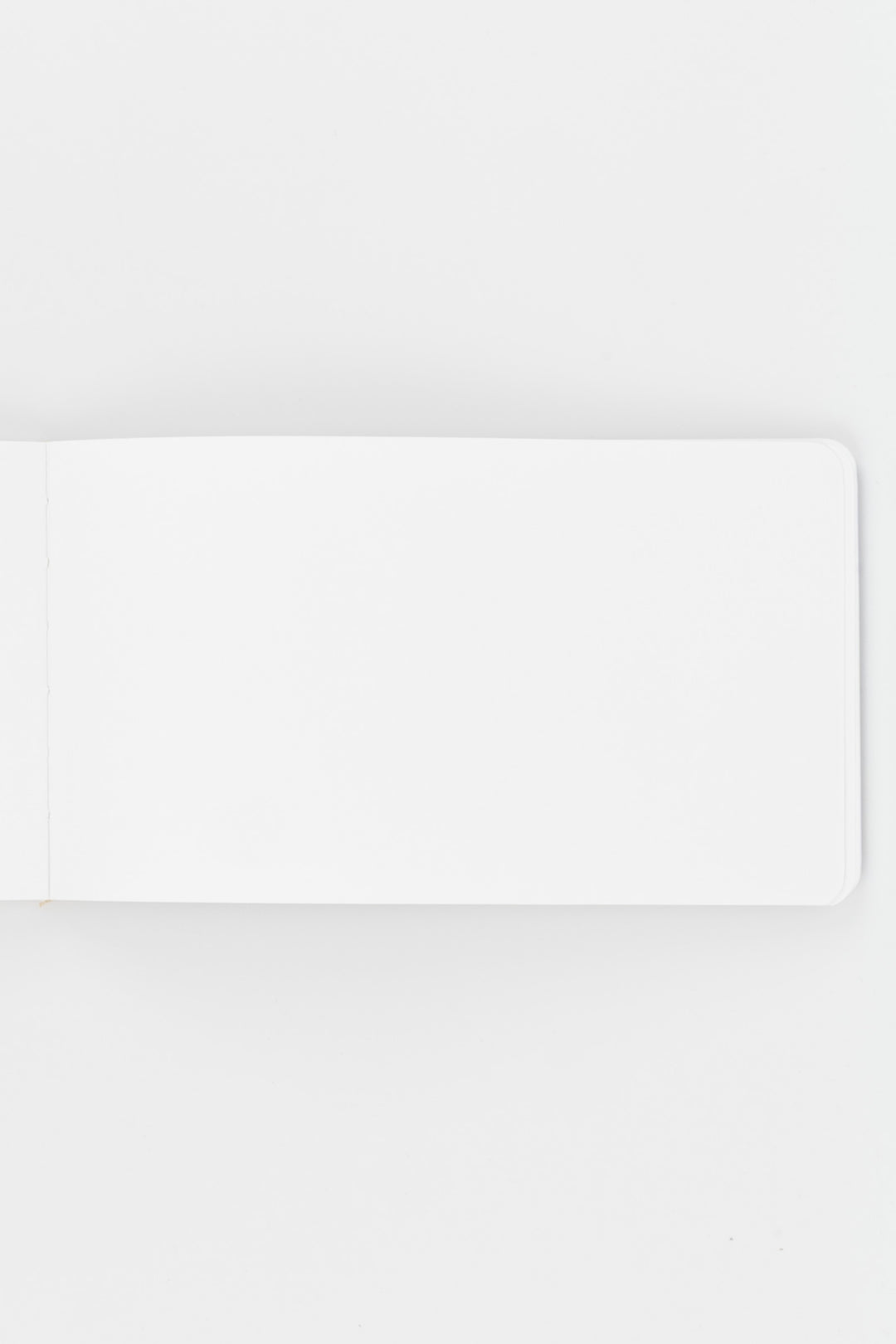 White page of landscape sketchbook
