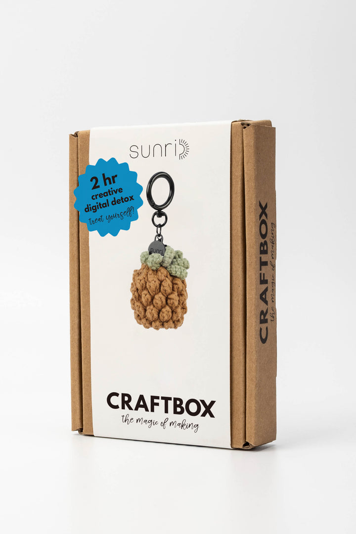 Sunri CraftBox packaging with a keychain on a white background