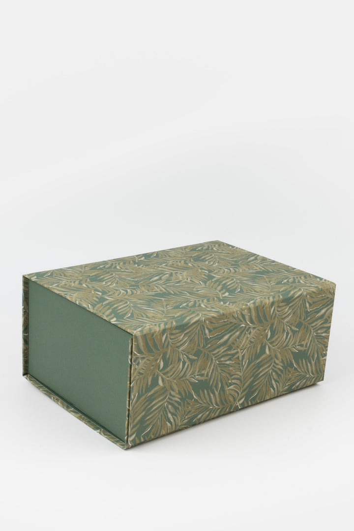 Foldable modular desk organiser A5 palms closed rectangular box