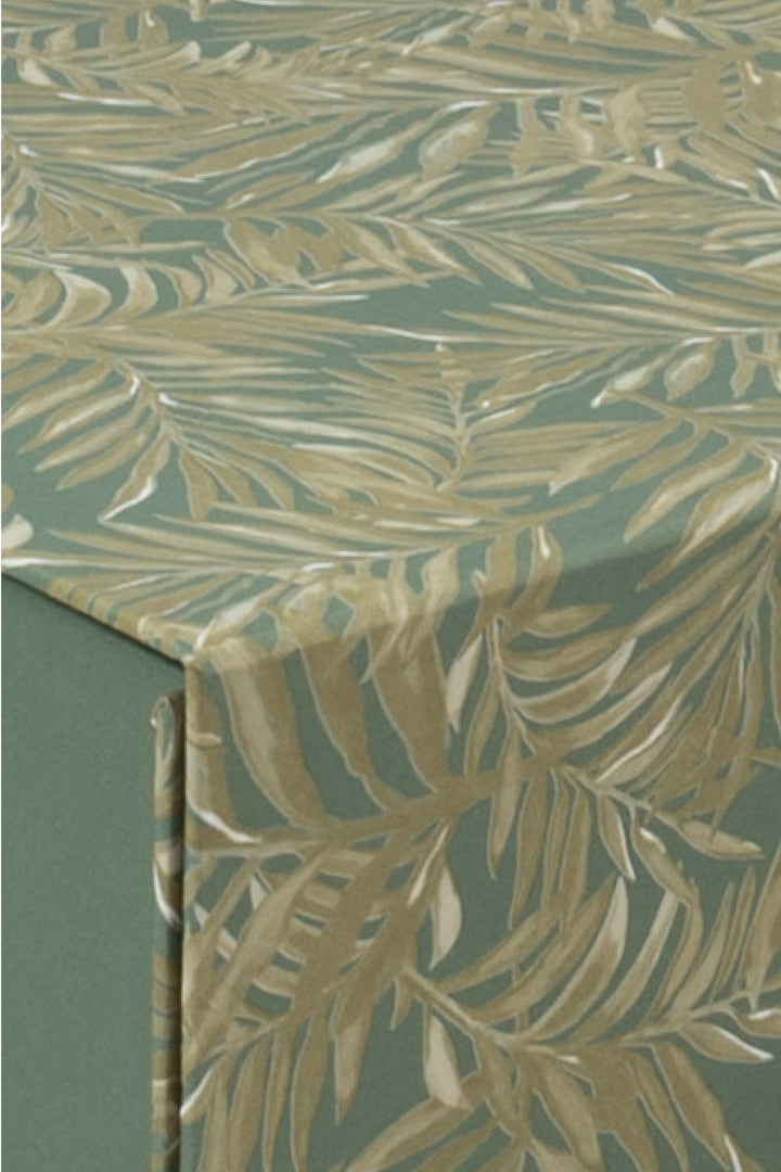 Foldable modular desk organiser A5 palms close-up of patterned surface
