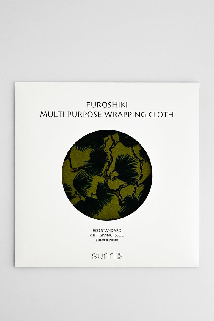 furoshiki multi purpose wrapping cloth packaging with pine print