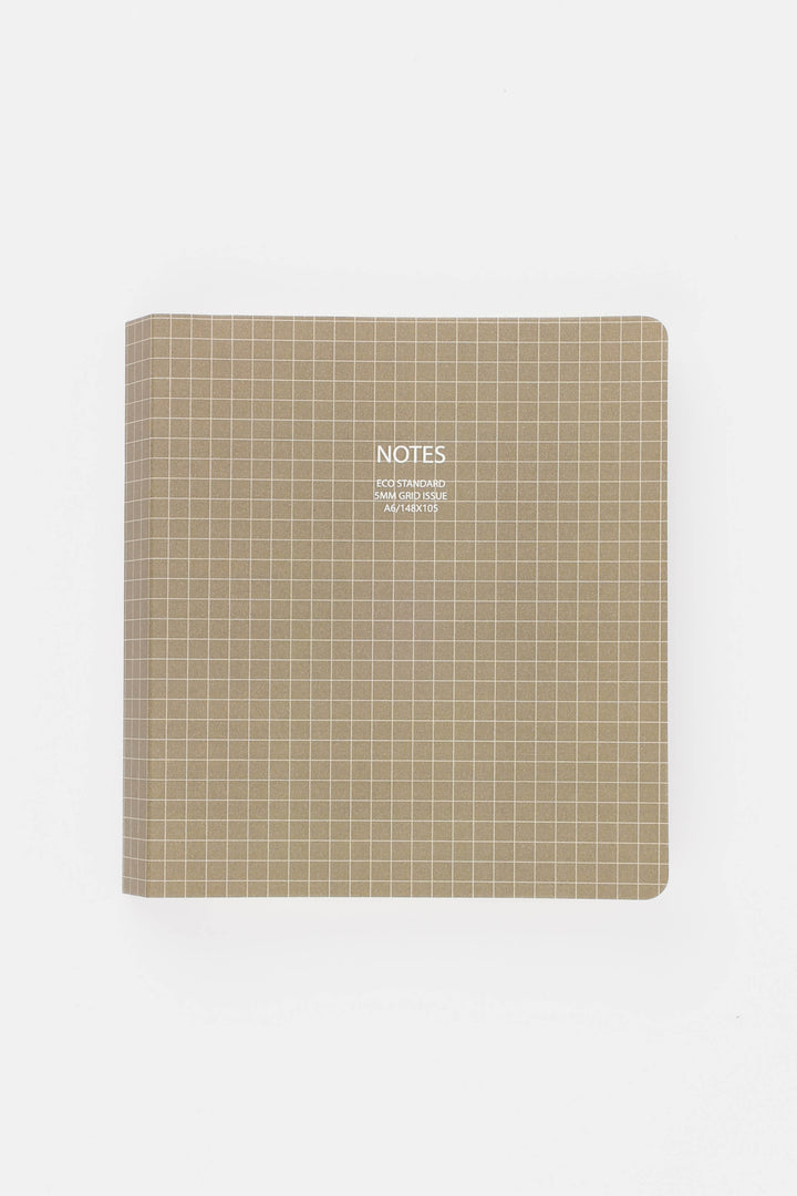 A6 Notebook Eco Standard - 5mm grid - Grey