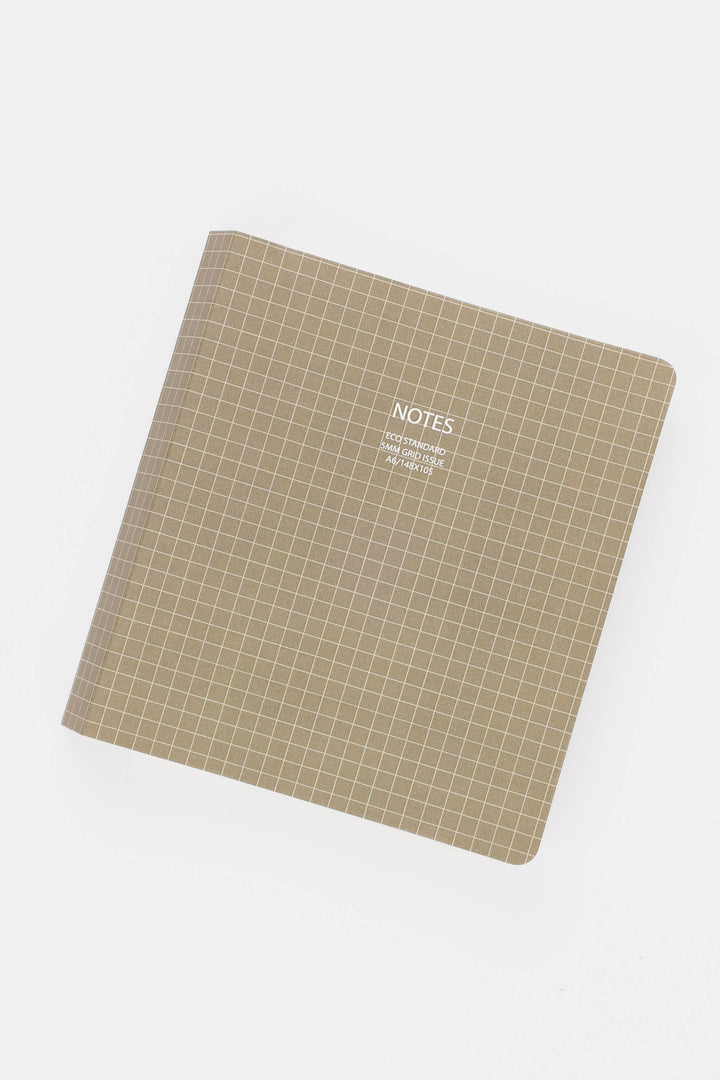 A6 Notebook Eco Standard - 5mm grid - Grey