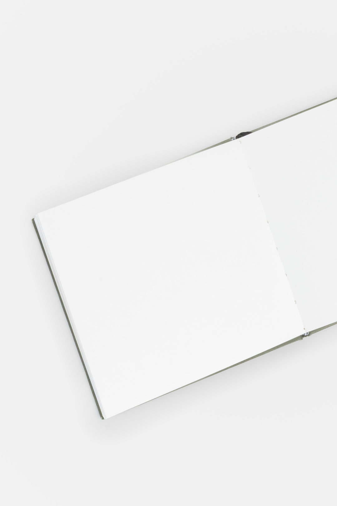 open sketchbook on a white background