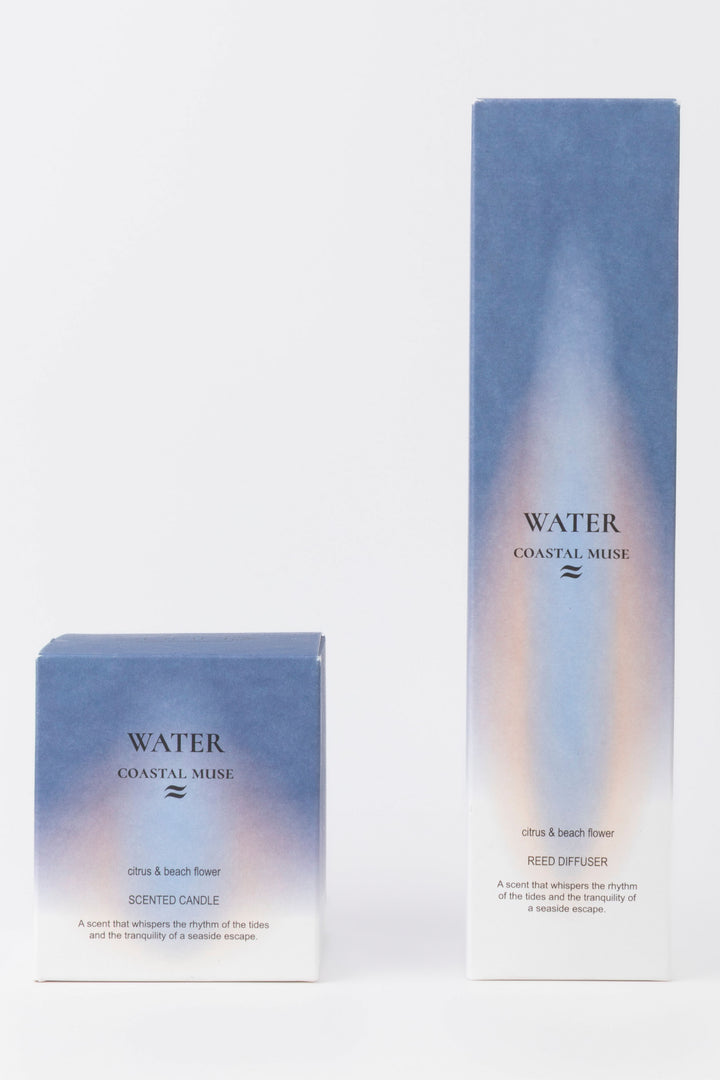 Two 'Water Coastal Muse' products on a light gray background