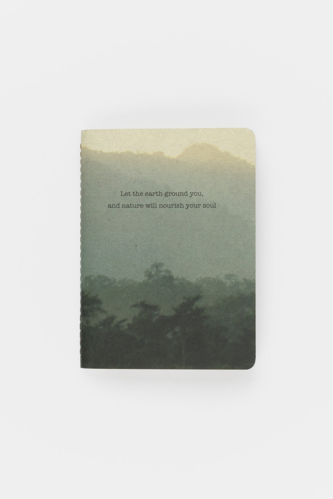 A6 notebook with nature-themed cover and inspirational quote