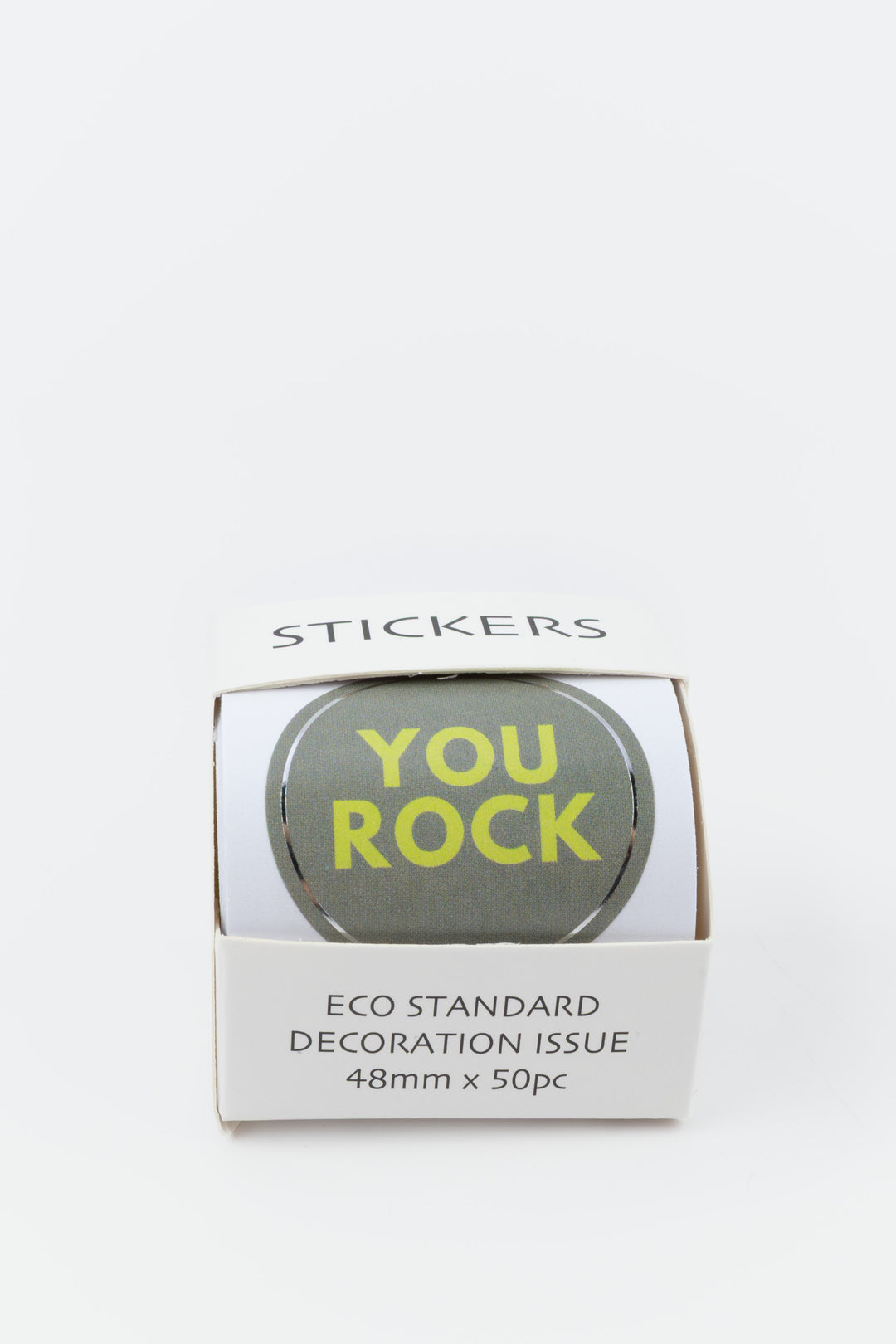 Pack of stickers with 'YOU ROCK' text on a white background