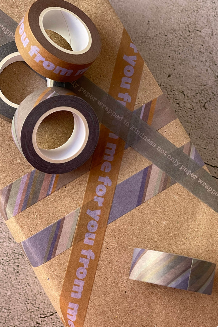present decorated with washi tape